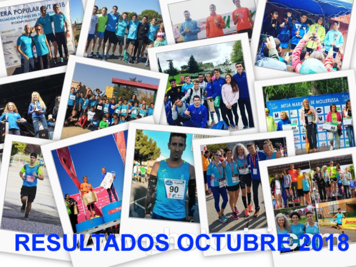 Tabla de resultados - RESULTADOS OCTUBRE 2018 - Club Atletismo Arroyomolinos