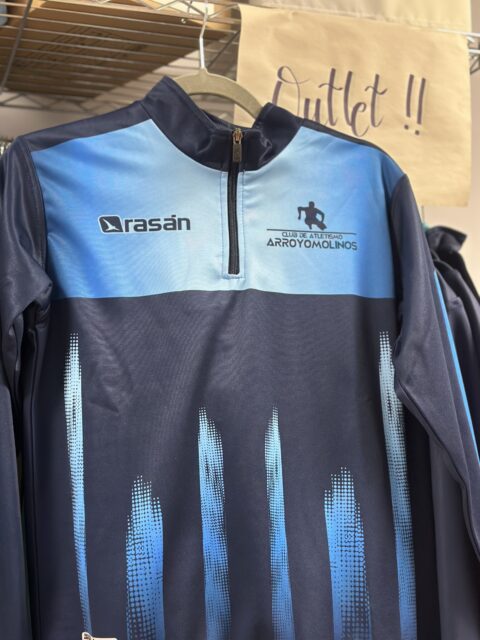 Sudadera media cremallera outlet Club Atletismo Arroyomolinos - Rasán
